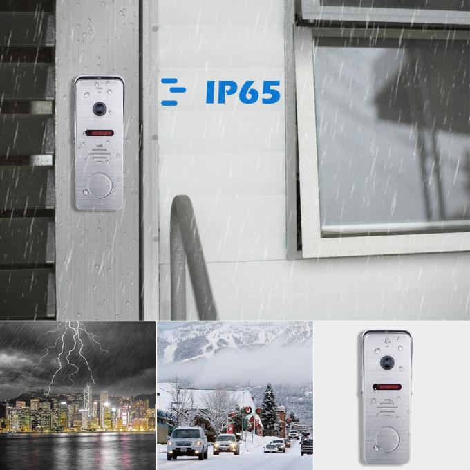 4 wire 7inch monitor video intercom system door access control system ...