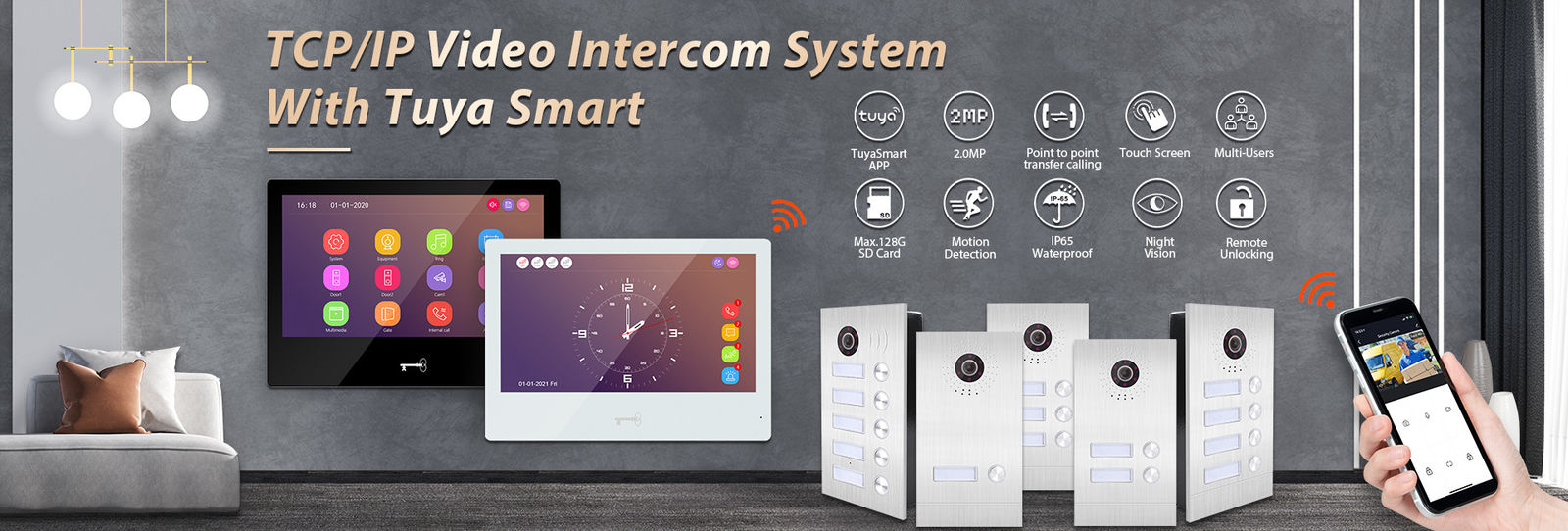 China best 4 Wire AHD1080P Video Door Phone on sales