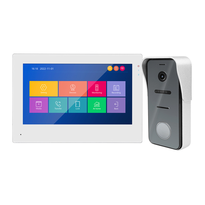 2-Wire IP/WiFi 7&quot; HD Touch Screen Video Intercom Door Phone with Unlock/Monitor/Record supplier