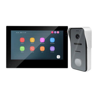 2-Wire IP/WiFi 7&quot; HD Touch Screen Video Intercom Door Phone with Unlock/Monitor/Record supplier