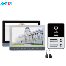 Multi Apartments Video Intercoms with 2 Buttons for 2 Family Video Door Phone supplier