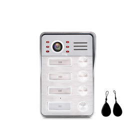 7&quot; TFT Wired Video doorbell Intercom interphone System for 4-Apartments supplier