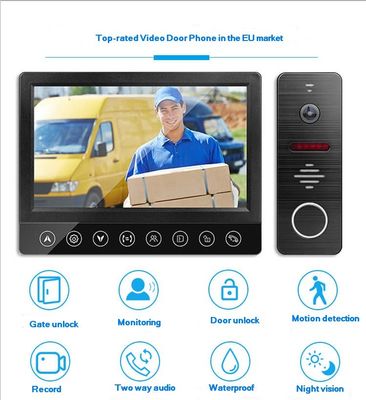 7&quot;Ahd Screen Motion Detection Video Doorbell Intercom with CCTV camera and PIR sensor supplier