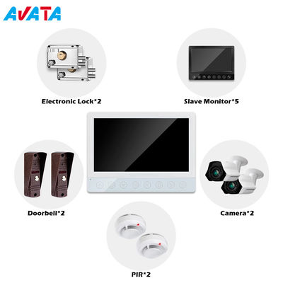 Most Powerful Video Door Phone Intercom System Support to Connect with CCTV Camera PIR Sensor Locks supplier