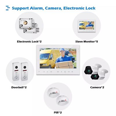 Ahd 960p 1080P 7inch 4 Wire Interphone Video Intercom Smart Security Devices with Wide Angle Lens Camera supplier