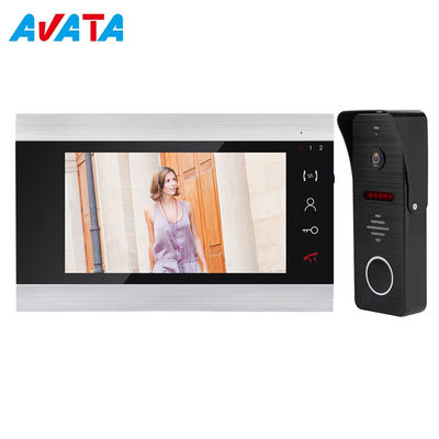 HD 4 wire villa video door phone 7 inch videodomofony support door lock supplier