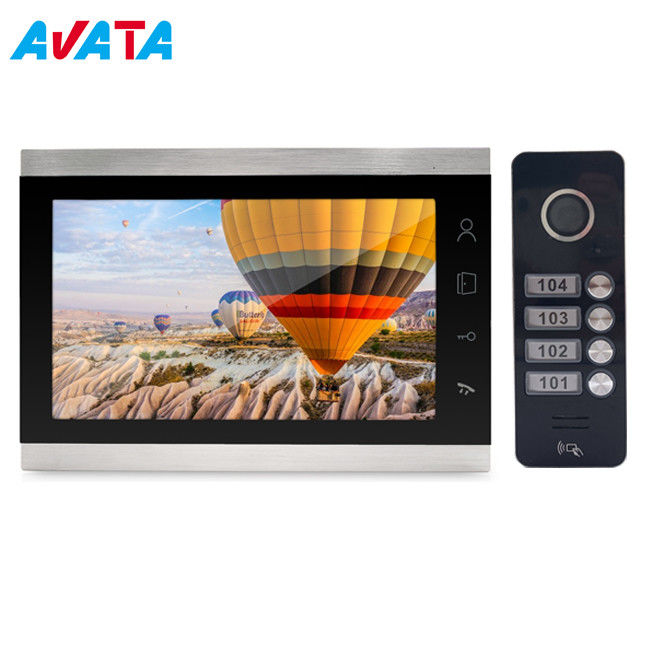 Metal Case 10 Inch Video Door Phone Intercom with Picture Memory for Apartment supplier