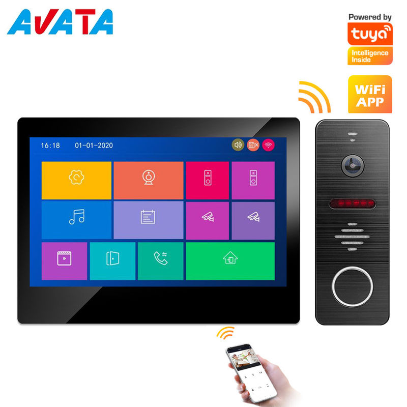 IP/WiFi 4 Wire HD Touch Screen Video Intercom Smart Home Tuya Wire/Wireless Video Door Phone Doorbell supplier