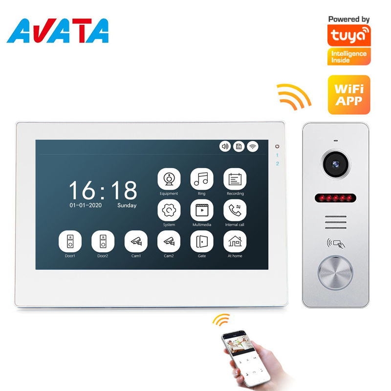 Tuya WiFi Ahd1080p front door  Intercom Video Interphone System with Unique Interface supplier