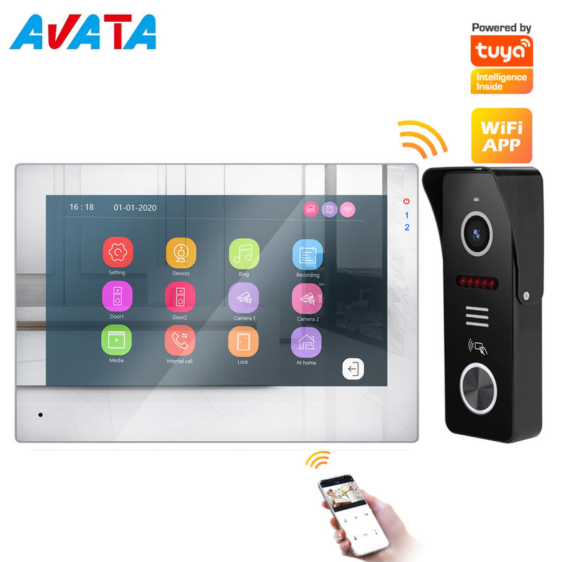 Tuya Smart 7&quot; Ahd Mirror Effect Door Control System WiFi wireless video intercom doorbell supplier
