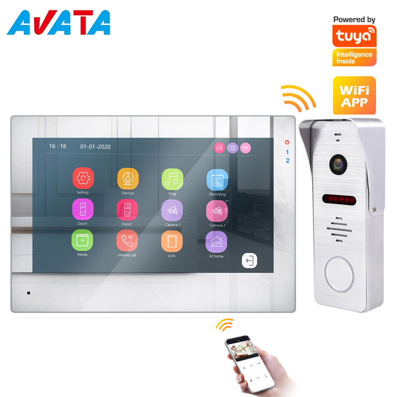 HD 2.0MP Wireless WiFi Video Intercom color video door phone intercom Works with Mobile Phone by APP Tuya supplier