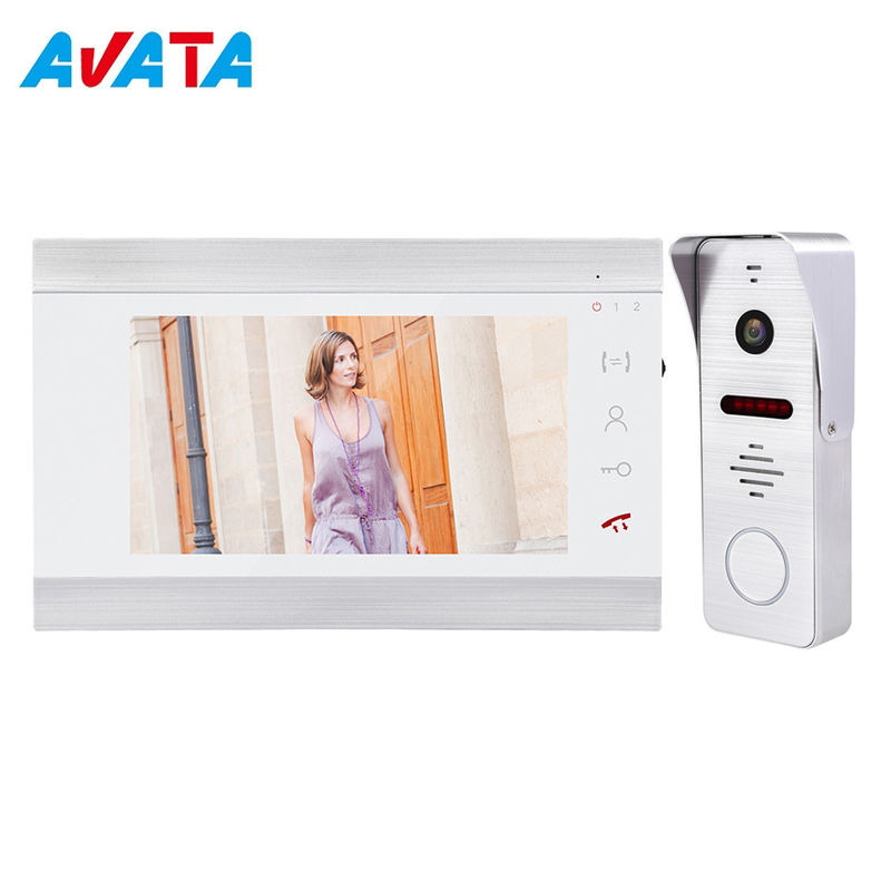 4 wire 7inch monitor video intercom system door access control system villa video door phone set supplier